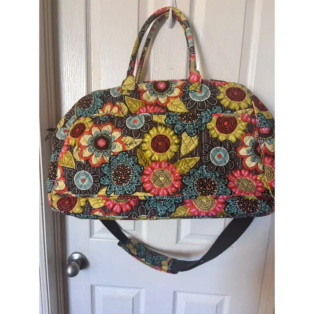 Vera Bradley “Flower Shower” XLarge Traveler/ Weekender Duffel Bag